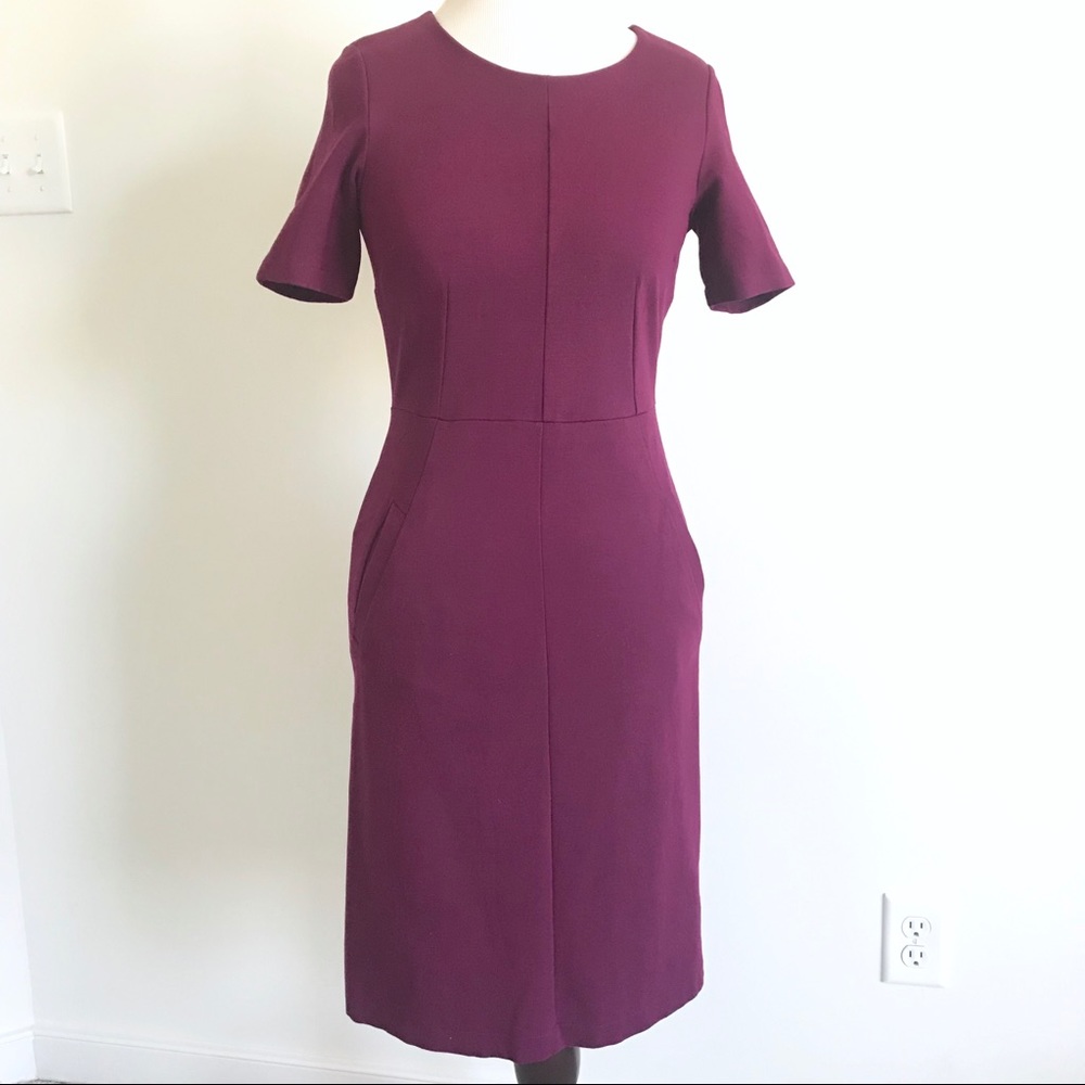 Lands’ End Pointe Knit Sheath Dress with Sleeves
